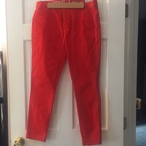 Gap Red Skinny Pants